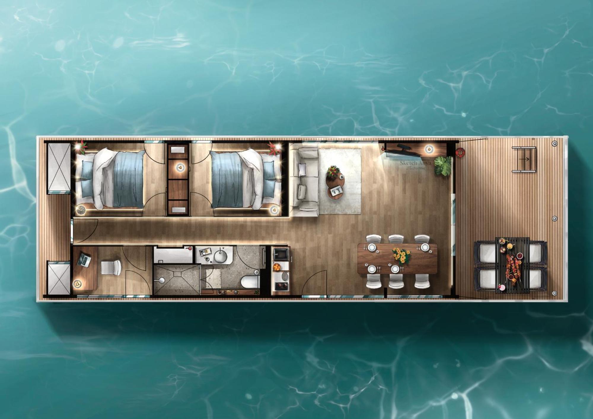 Hausboote Am Lankenauer Hoeft BRE エクステリア 写真